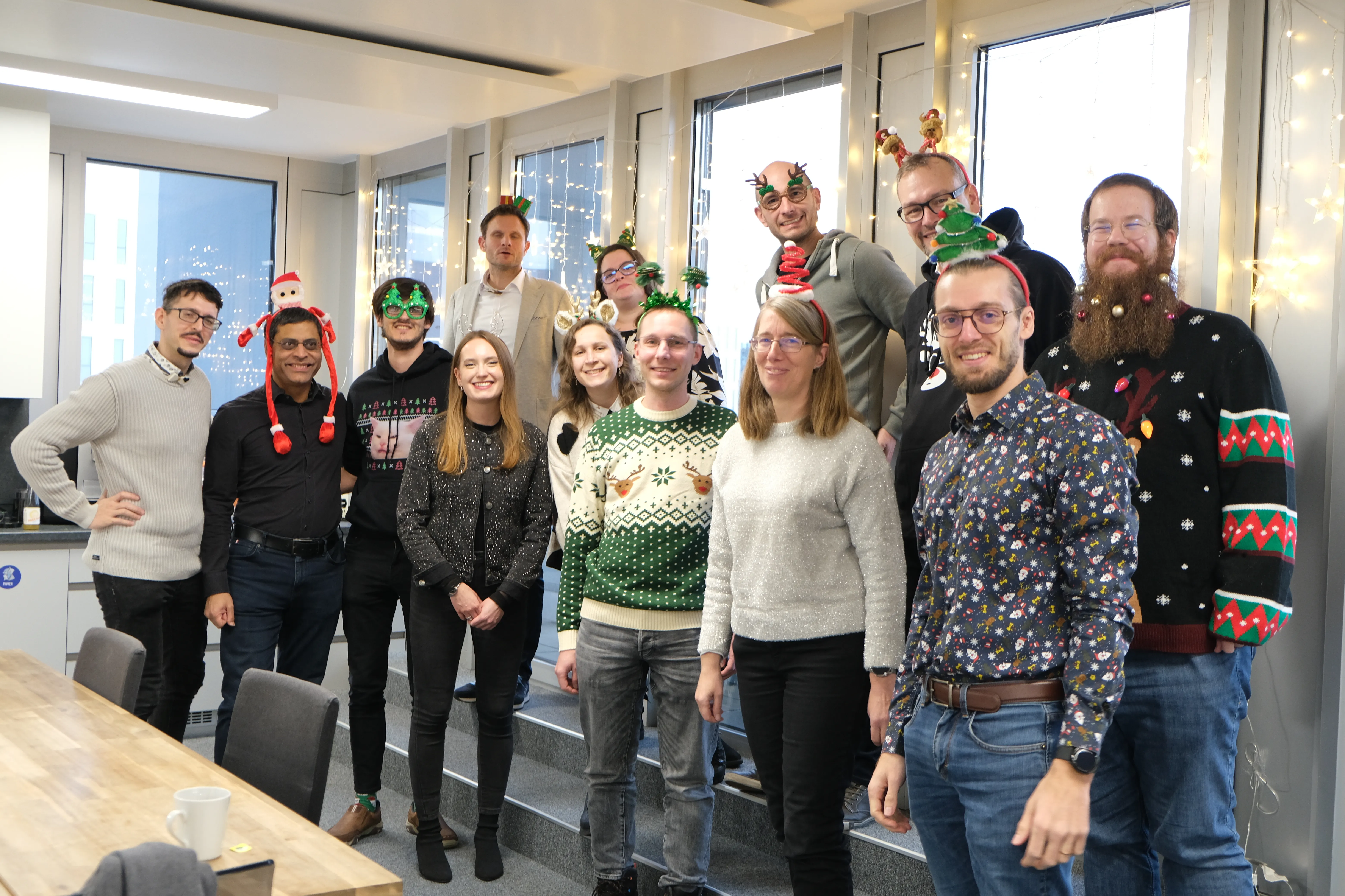 Evolit Team beim Weihnachtsfest